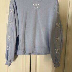 Altar'd State Light Blue Crew Neck Sweater